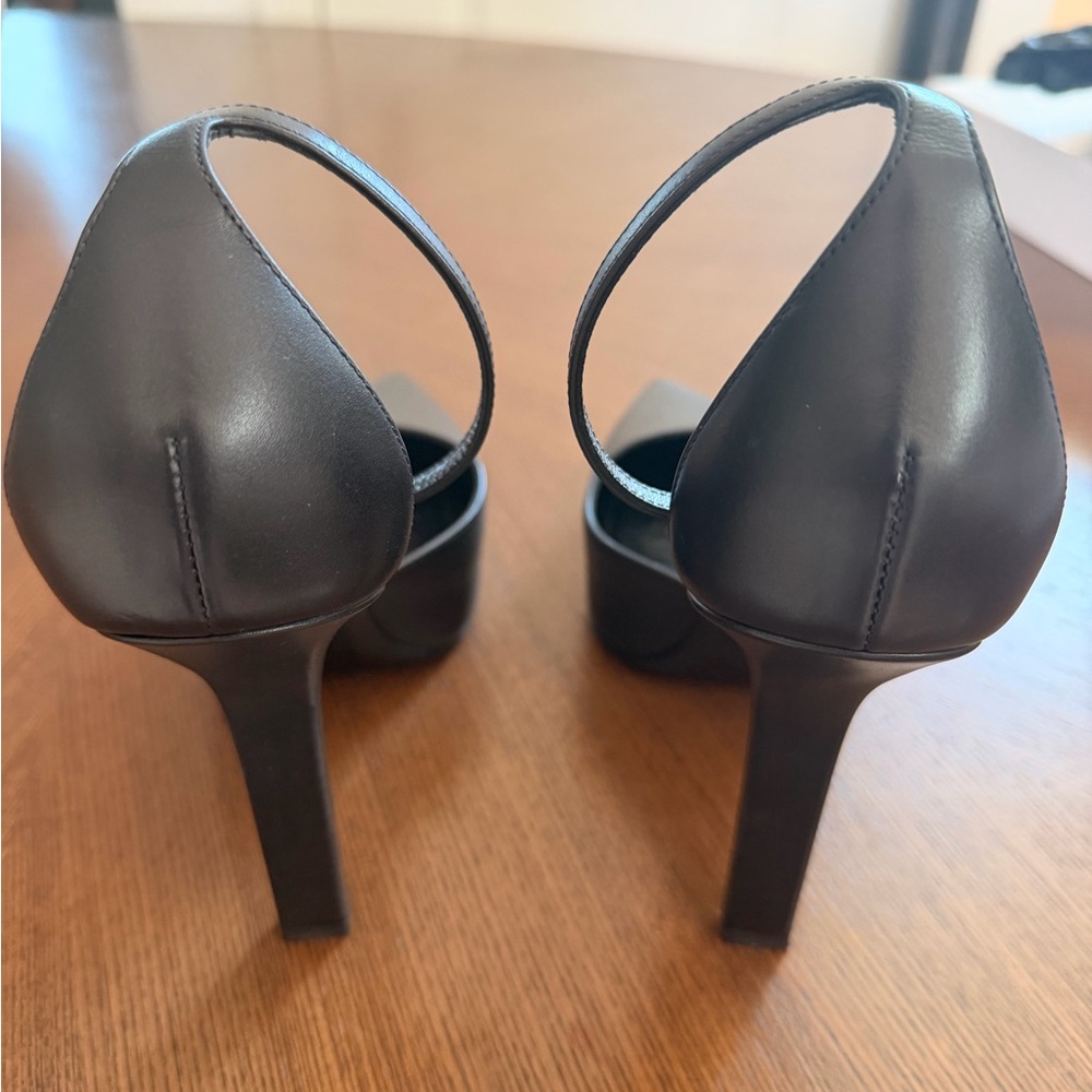 Givenchy Black Pointed Toe Ankle Strap Heels - Picture 3 of 9